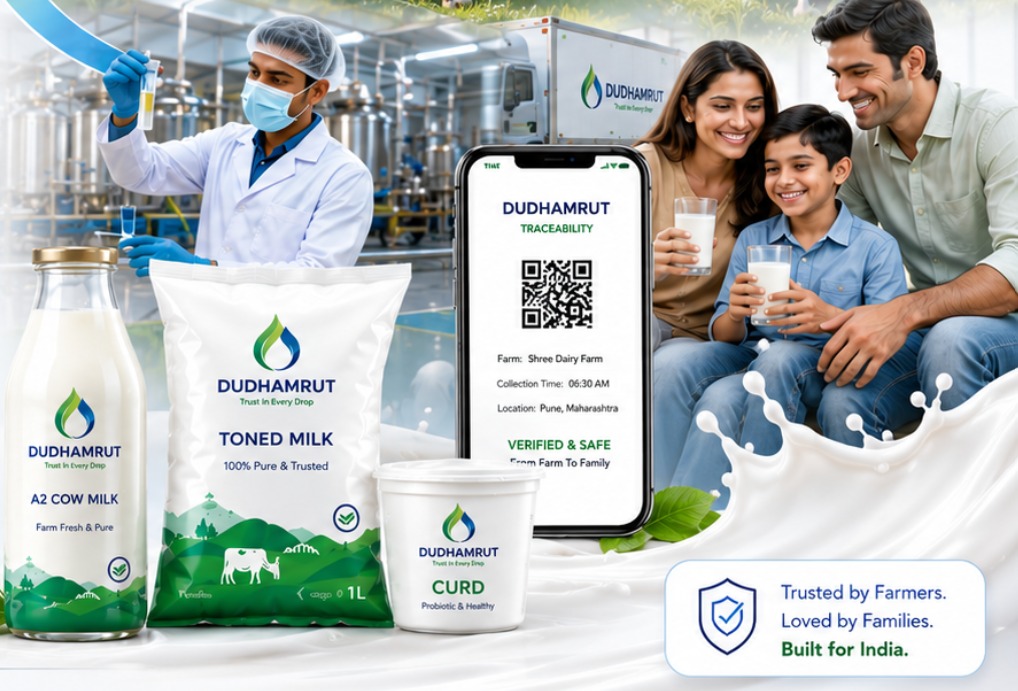 DudhAmrut dairy intelligence platform in its home environment