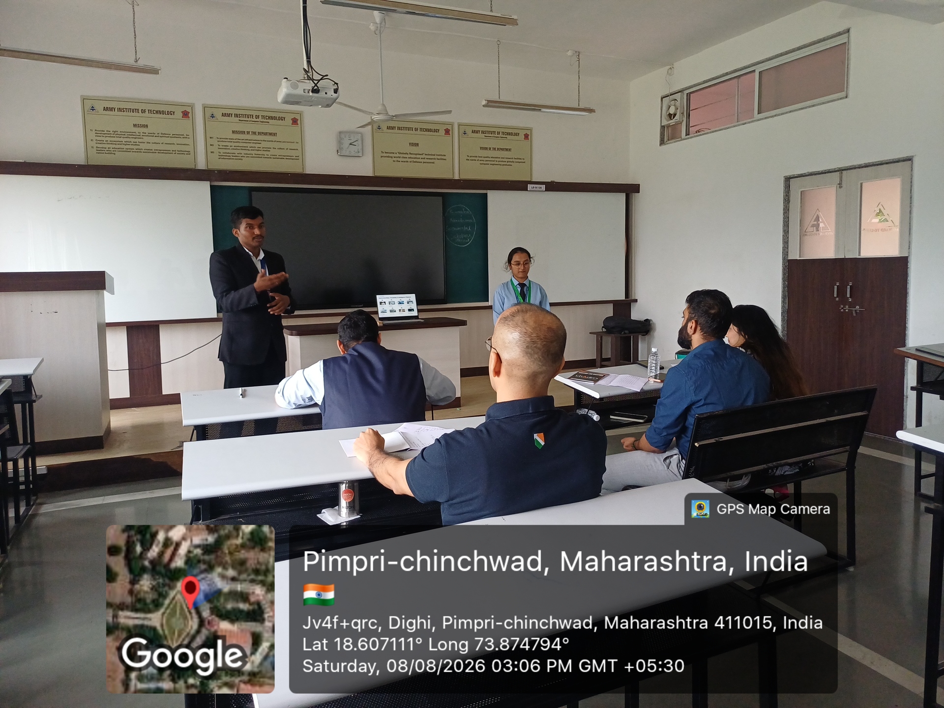 DudhAmrut team presenting at Chapters event at AIT Pune