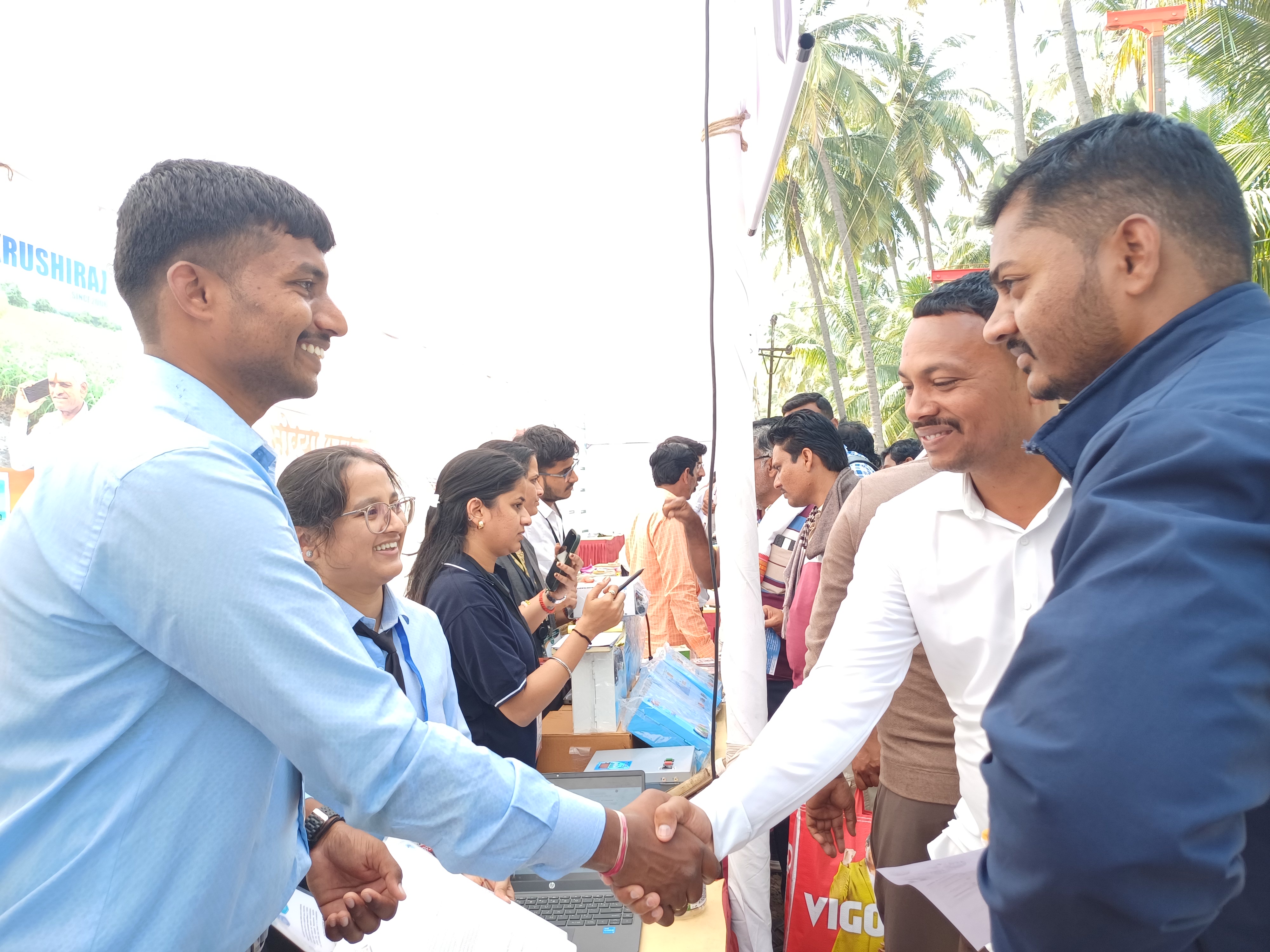 DudhAmrut team showcasing at the KVK Exhibition