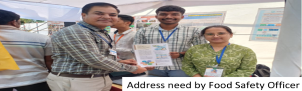 DudhAmrut team with a food safety officer